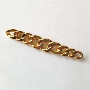 ❗Vintage Trifari Gold Chain Link Straight Brooch❗